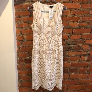 Bardot Embroidered Lace Dress